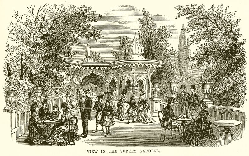 Vue dans les Jardins du Surrey - English School