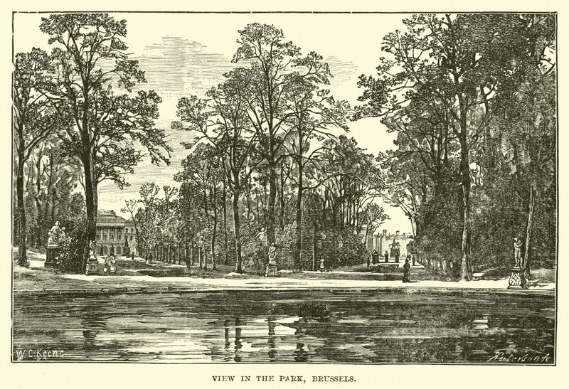 Vue dans le parc, Bruxelles - English School
