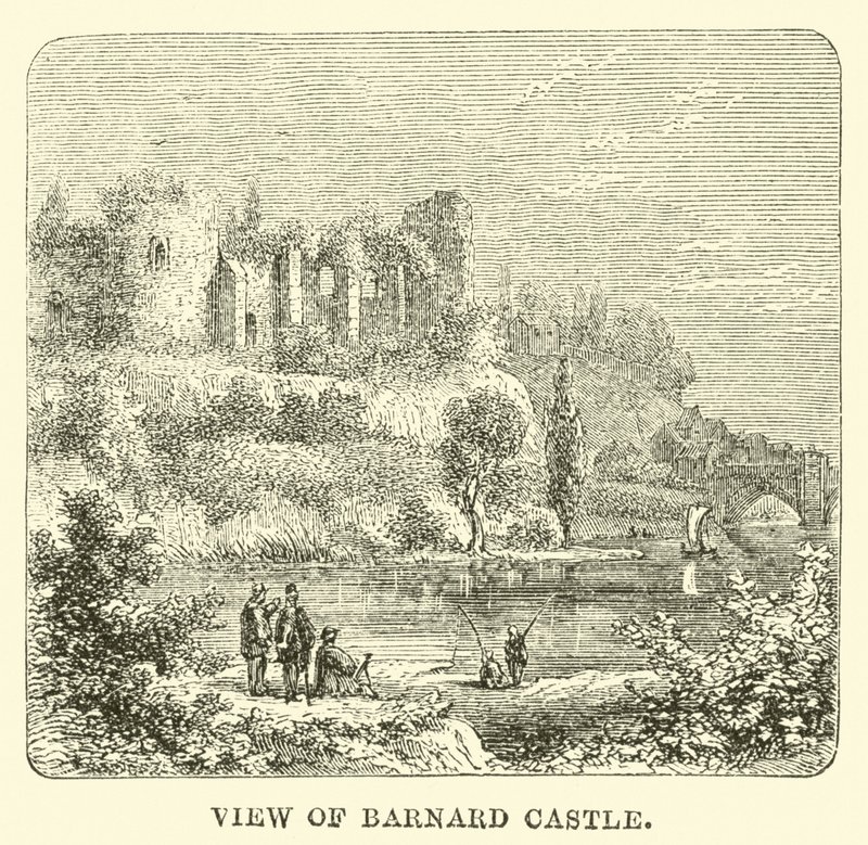 Vue du château de Barnard - English School