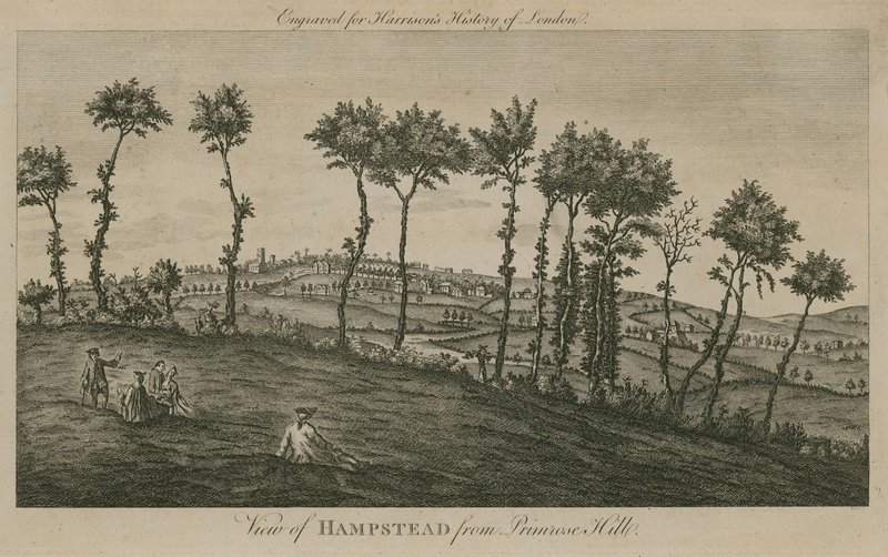 Vue de Hampstead depuis Primrose Hill - English School