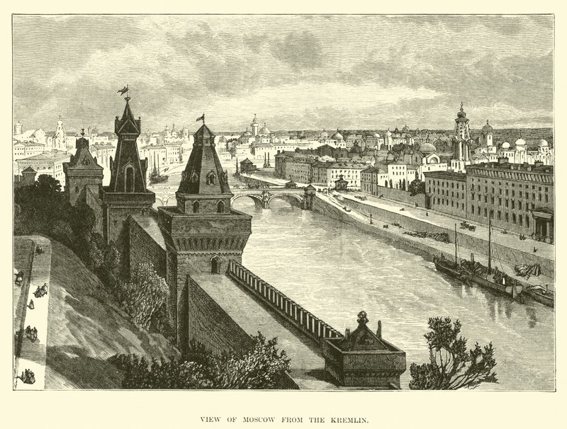 Vue de Moscou depuis le Kremlin - English School