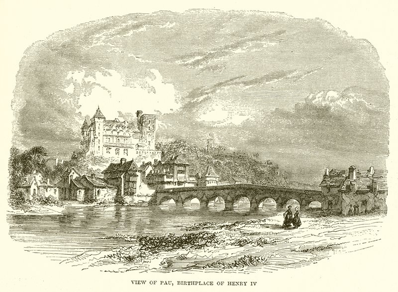 Vue de Pau, lieu de naissance de Henri IV - English School