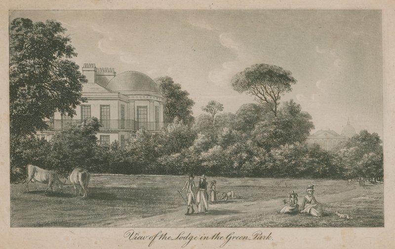 Vue de la Loge dans Green Park - English School