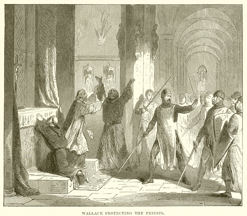 Wallace protégeant les prêtres - English School