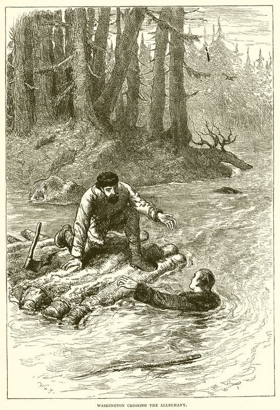 Washington traversant l