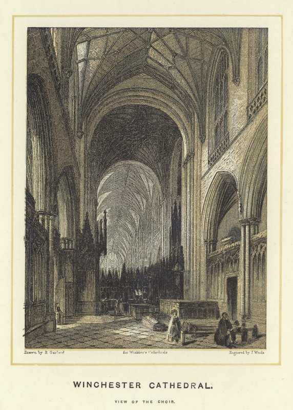 Cathédrale de Winchester, vue du chœur - English School