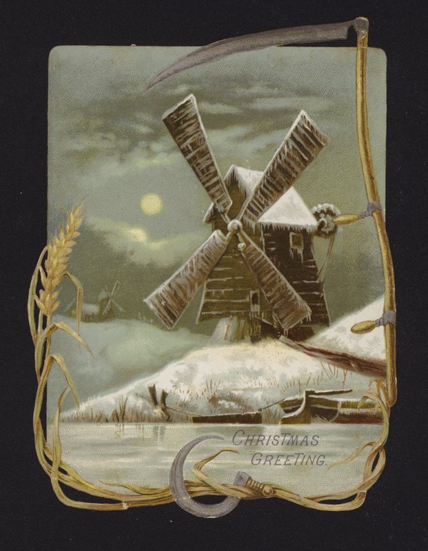 Moulin à vent dans la neige - English School