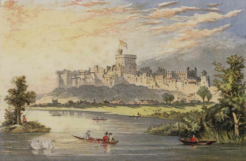 Château de Windsor depuis la Tamise - English School