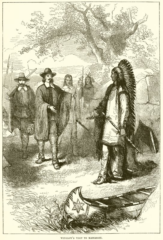 Visite de Winslow à Massasoit - English School