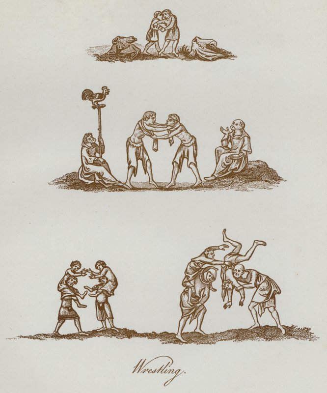 Lutte (lithographie) - English School