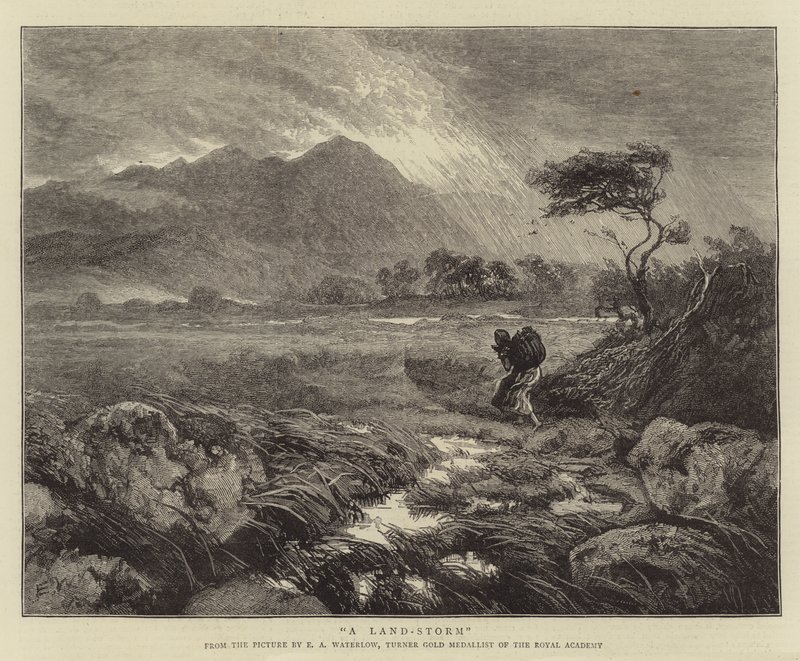 Une tempête terrestre - Ernest Albert Waterlow
