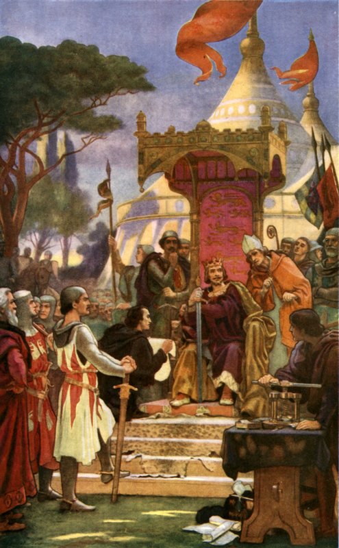 Le roi Jean signe la Magna Carta - Ernest (after) Normand