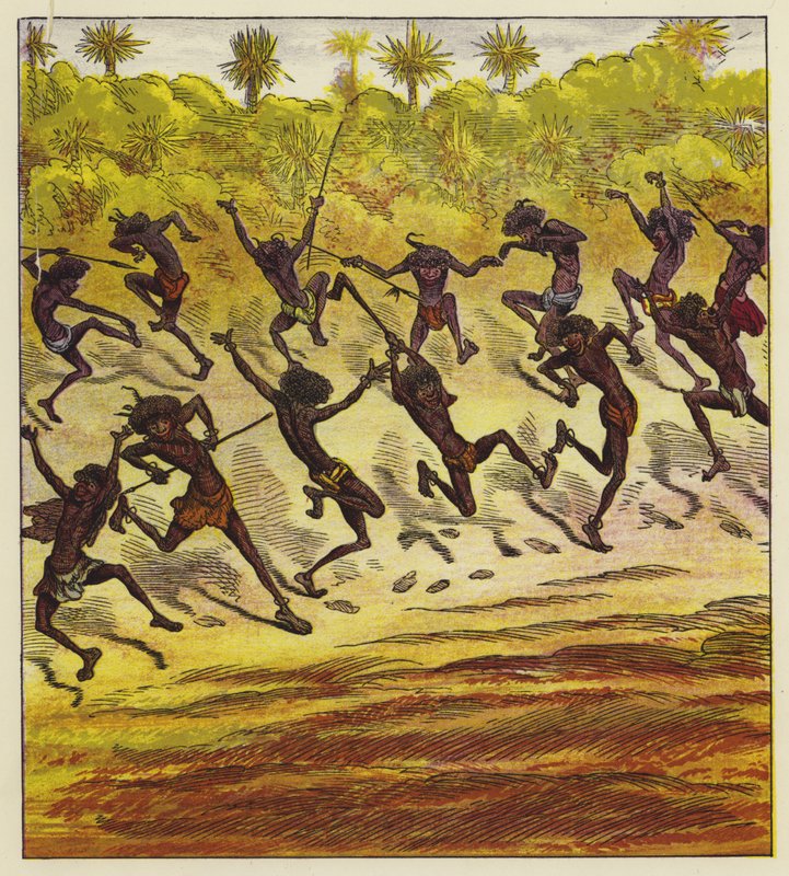Cannibales dansant - Ernest Henry Griset