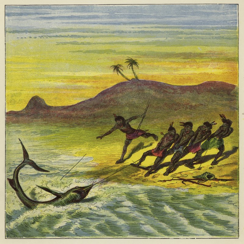 Attraper un requin - Ernest Henry Griset
