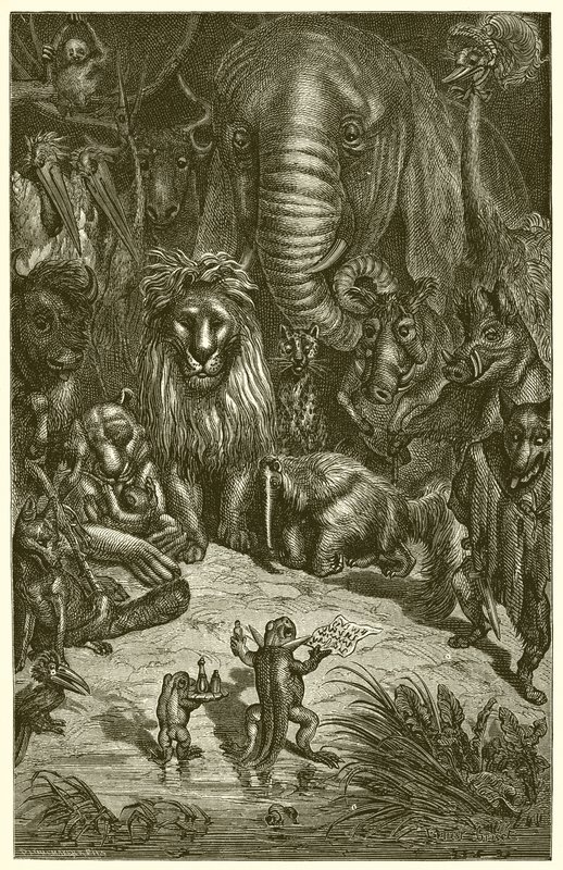 La Grenouille et le Renard - Ernest Henry Griset