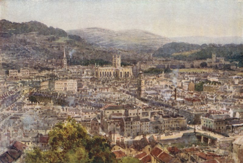 Bath depuis Beechen Cliff - Ernest William Haslehust
