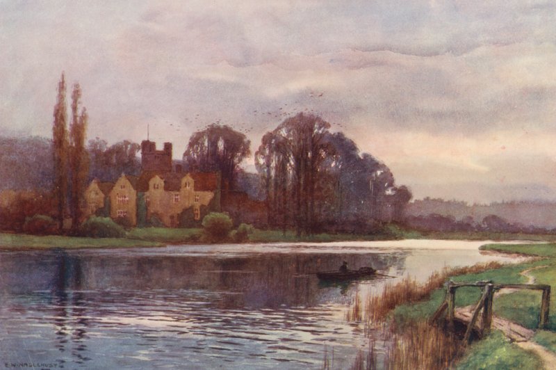 La Tamise : Abbaye de Bisham - Ernest William Haslehust