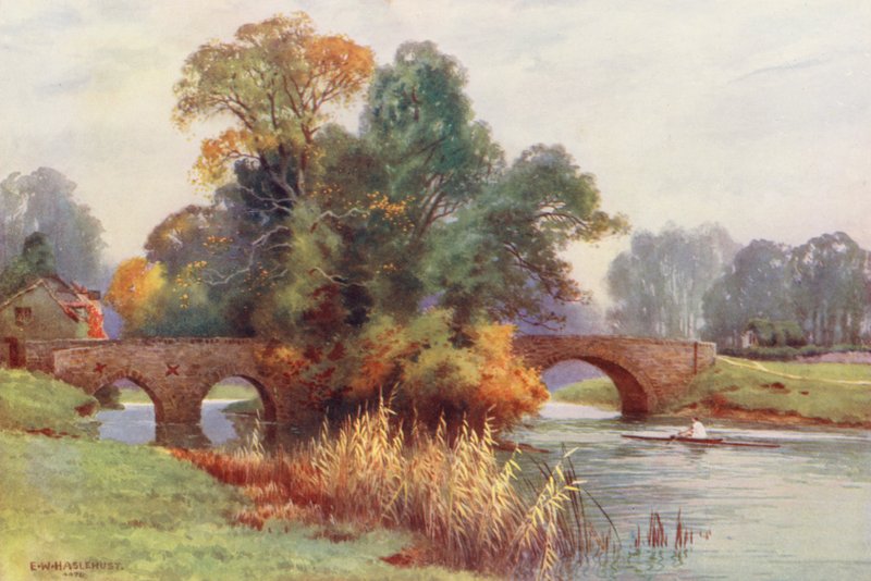 Rivière Thames : Godstow - Ernest William Haslehust