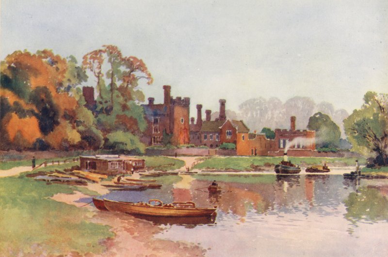 Rivière Thames : Hampton Court - Ernest William Haslehust