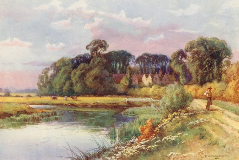 Rivière Thames : Kelmscott - Ernest William Haslehust
