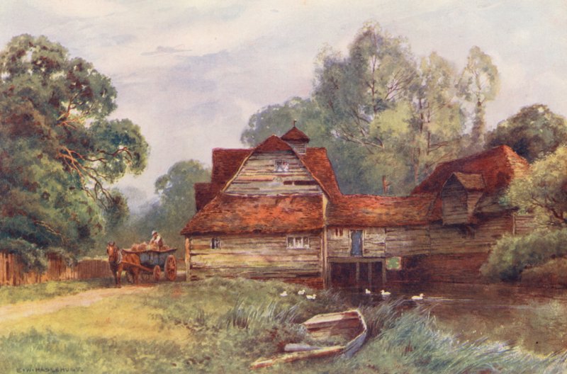 La Tamise : Moulin de Mapledurham - Ernest William Haslehust