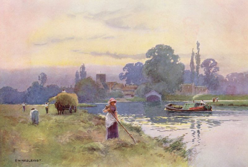 Rivière Thames : Shepperton - Ernest William Haslehust