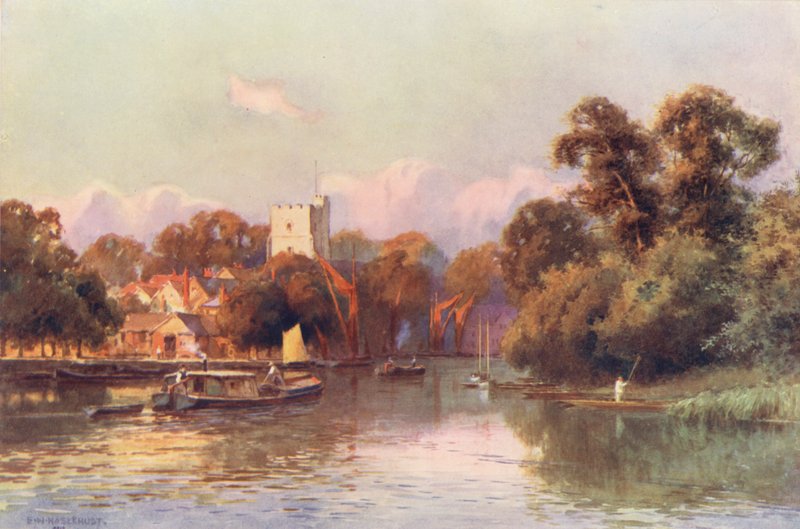 Rivière Thames : Twickenham - Ernest William Haslehust