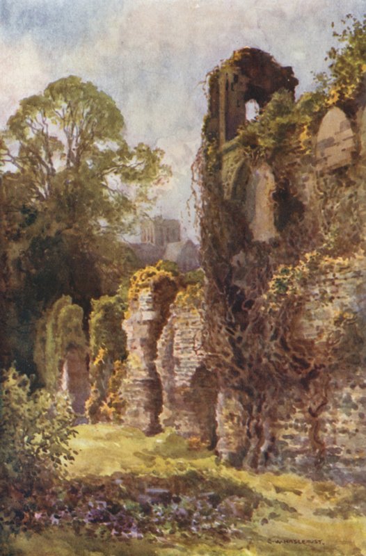 Ruines du château de Wolvesey - Ernest William Haslehust