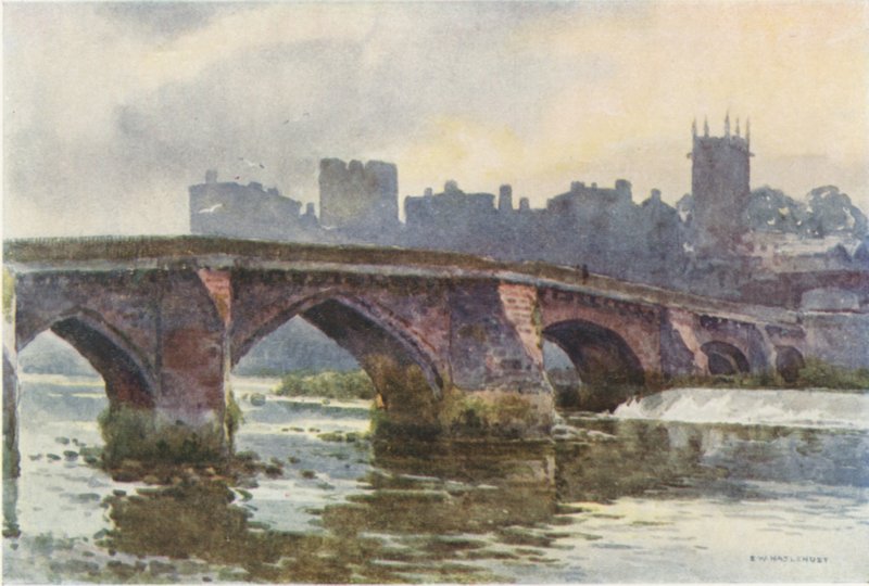 Le vieux pont de Dee - Ernest William Haslehust
