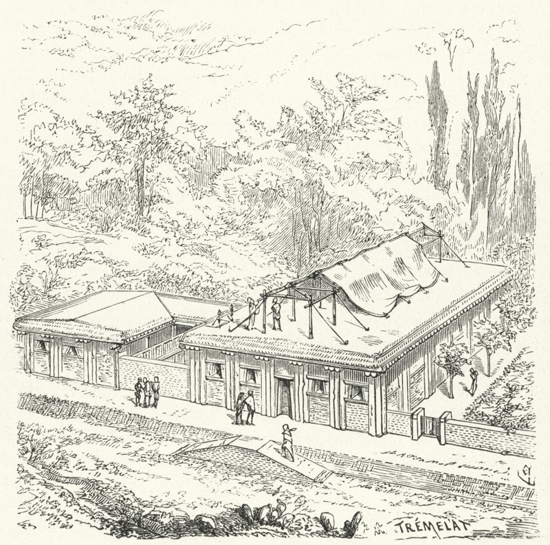 Habitations assyriennes anciennes - Eugene Emmanuel after Viollet le Duc