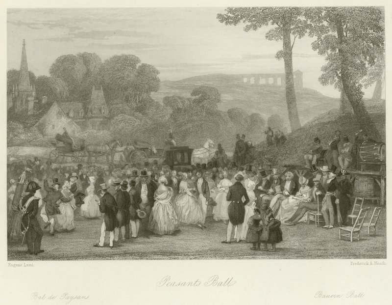 Bal des paysans - Eugene Louis Lami