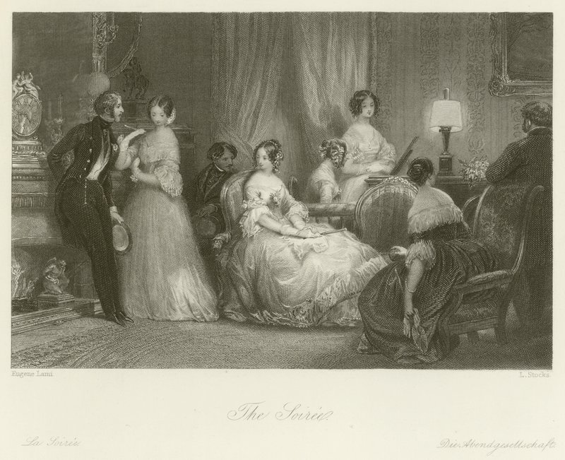La Soirée - Eugene Louis Lami