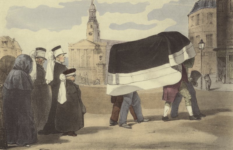 Enterrement du peuple - Eugene Louis after Lami