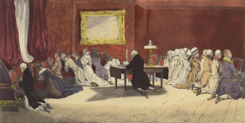 Prière du soir - Eugene Louis after Lami