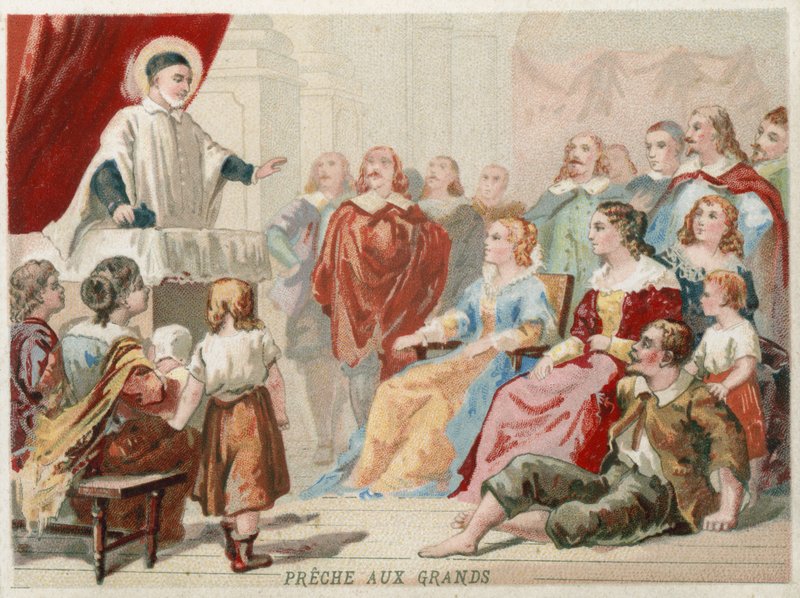 Saint Vincent de Paul prêchant aux grands et aux bons - European School