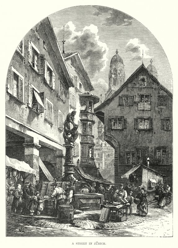 Une rue à Zurich - European School