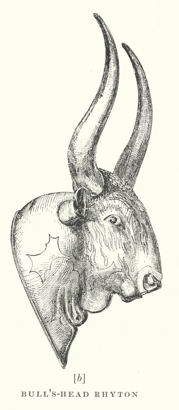 Tête de taureau Rhyton (litho) - European School