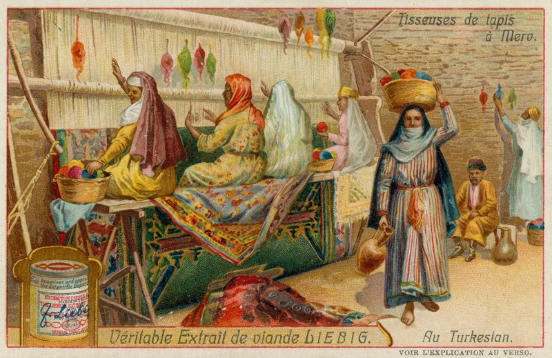 Tisserands de Tapis à Merv au Turkménistan - European School
