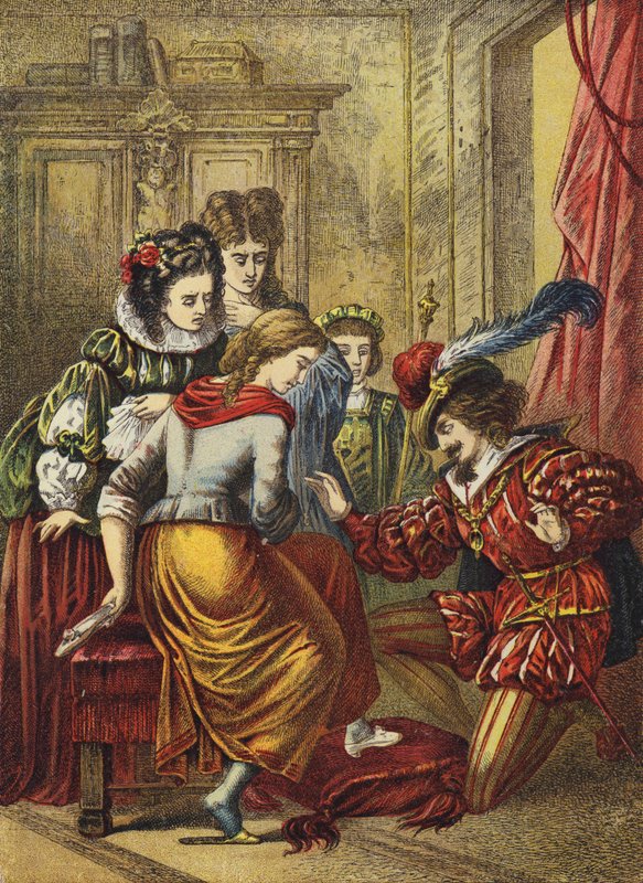 Cendrillon (lithographie en couleur) - European School