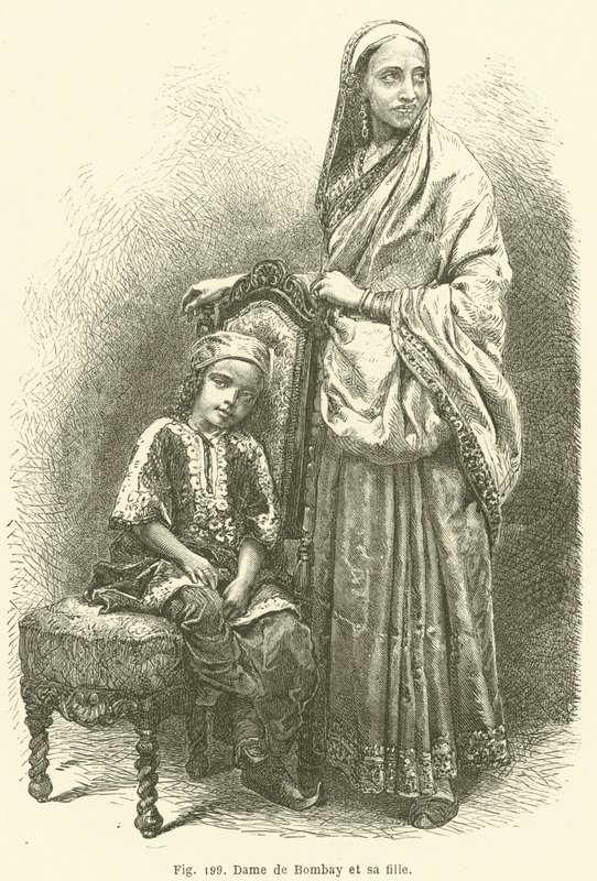 Dame de Bombay et sa fille - European School