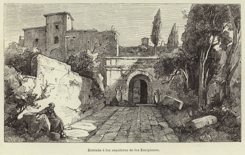 Entrée des sépulcres des Scipions - European School