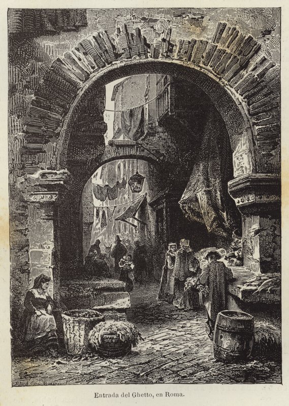Entrée du Ghetto, à Rome - European School