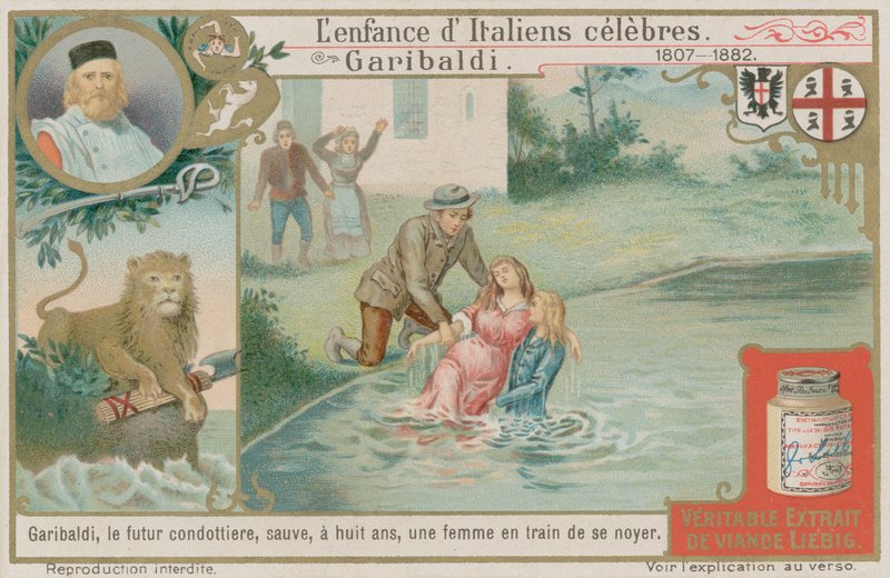Giuseppe Garibaldi sauve une femme de la noyade - European School