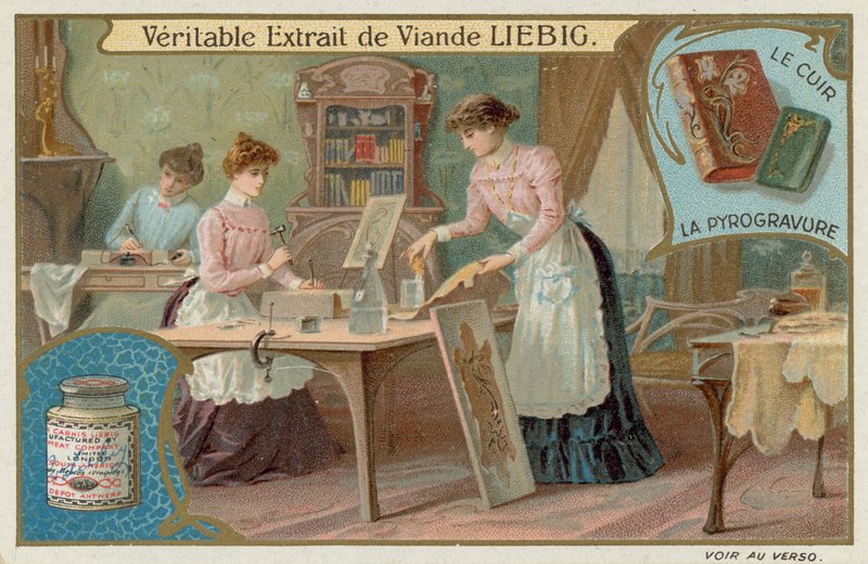 Travail du cuir et pyrogravure - European School