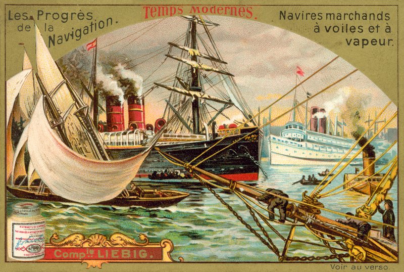 Navires marchands modernes à voile et à vapeur - European School