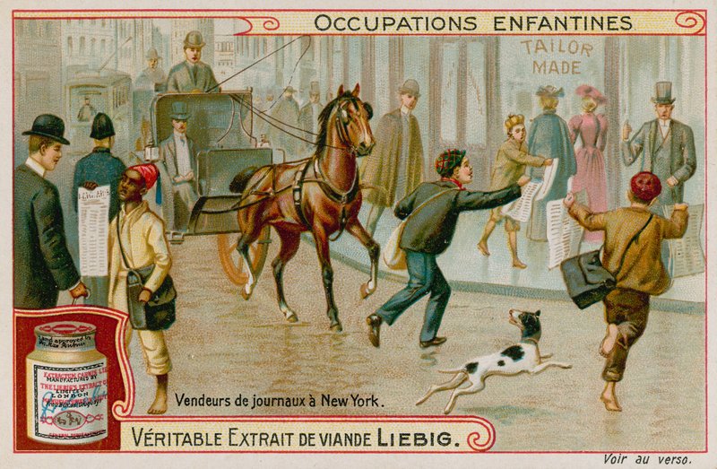 Vendeurs de journaux à New York - European School