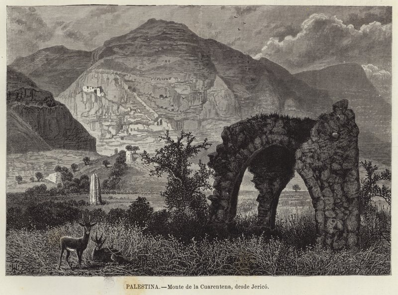 Palestine, Mont de la Quarantaine, depuis Jéricho - European School