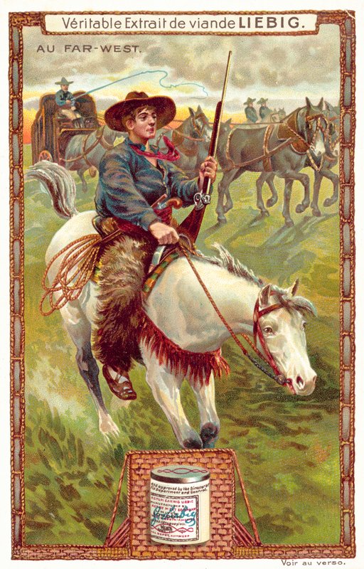 Voyage à travers les plaines (chromolithographie) - European School