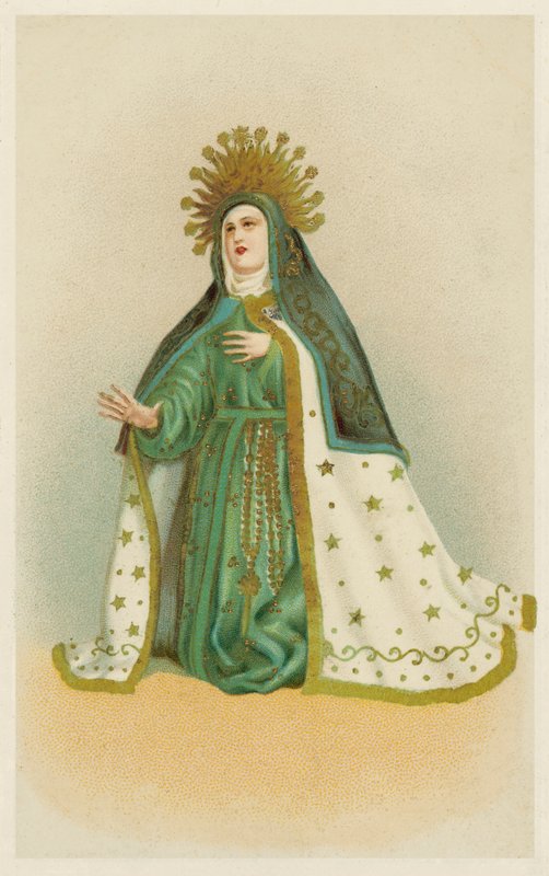 Vierge Marie (chromolitho) - European School