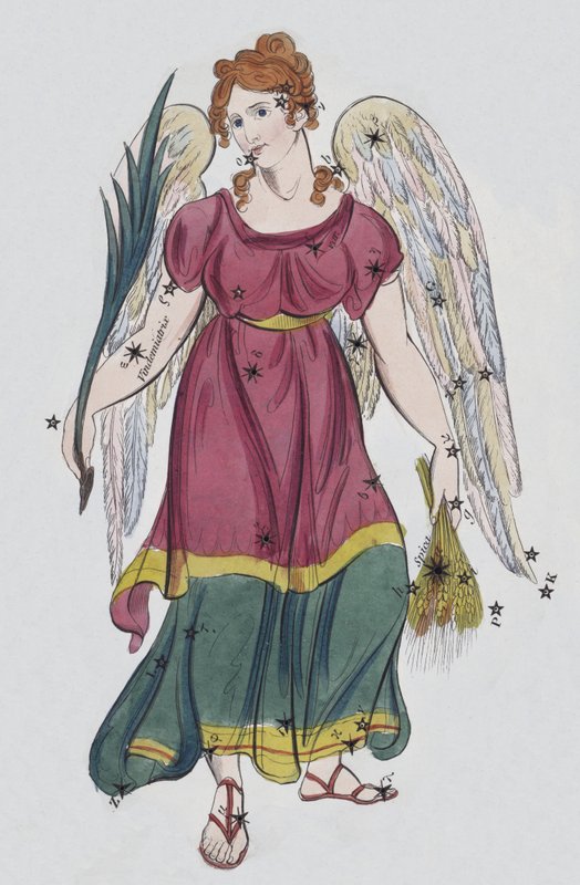Vierge (lithographie en couleur) - European School